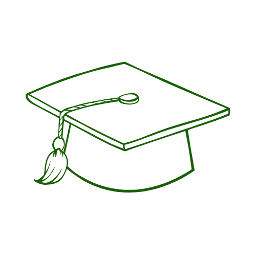 bachelor icon home green