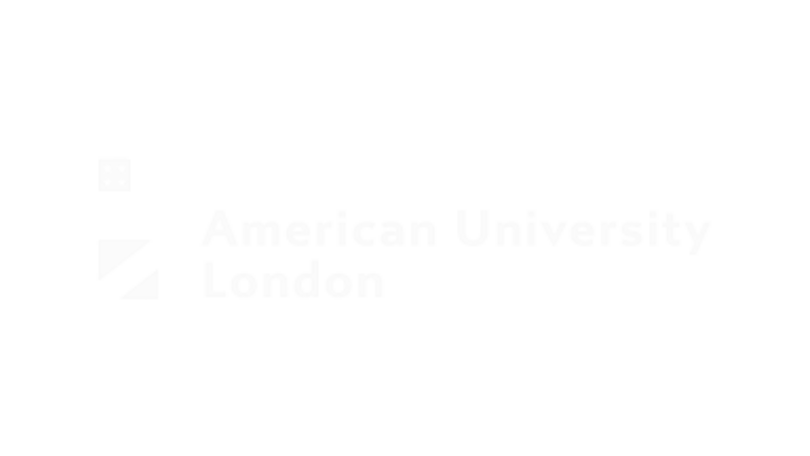 Richmond American University London logobianco